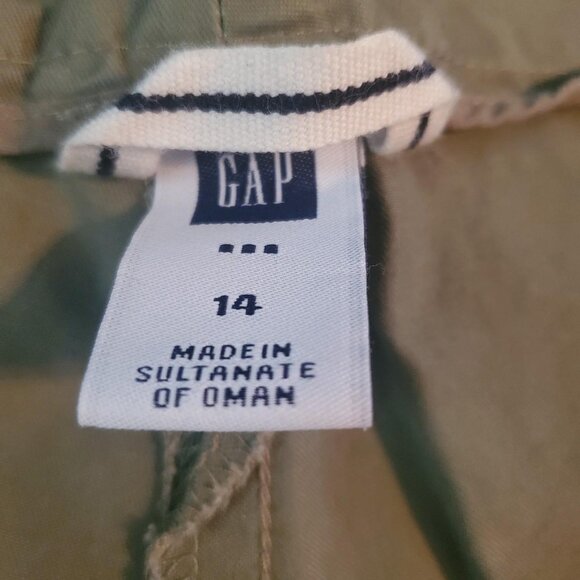 GAP Beige Khaki Cropped Pants Capris Grandpacore Preppy Academia - Picture 6 of 7